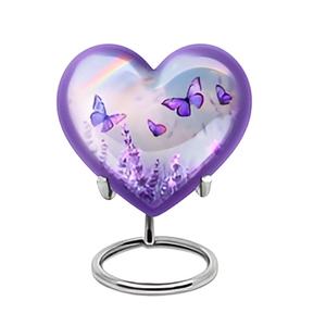 Natural Style Quality Heart Shape Cremation Funeral Urns for <b>Ashes</b> Unique Shape Brass Cremation <b>Keepsake</b> With Low Prices 2024 - Product Image 4