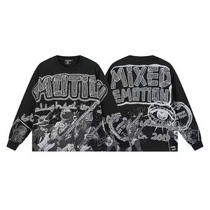 Nueva Sudadera con Capucha de Alta Calidad, 100% Algodón Grueso, Estampado de Grafiti de Ladrillo Caliente, Manga Larga para Hombre - Product Image 3