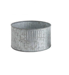 NEW GALVANIZED PLANTERS FOR GARDEN DECORATION METAL PLANTERS IN WHOLESALE PRICE GALVANIZED POT GALVANIZED POT - Product Image 3