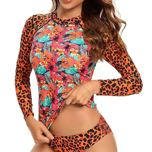 ชุดว่ายน้ำผู้หญิงแบบแห้งเร็ว ผลิตจากผ้าสแปนเด็กซ์/โพลีเอสเตอร์ น้ำหนักเบา พิมพ์ลายด้วยเทคนิคการถ่ายเทความร้อน  จำหน่ายโดยตรงจากโรงงาน ปี 2026 - Product Image 3