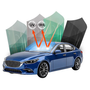 Statique s'accrochent TPU fenêtre teintant Film <span class=keywords><strong>occultant</strong></span> Protection de la vie privée décoratif voiture autocollants couleur changeante noir pare-brise verre - Product Image 1