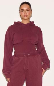 Haute demande personnalisée dernière goutte de vin épaule femmes sueur sweat à capuche court Anti-rides et respirant sweats à capuche femmes sweat à capuche zippé - Product Image 2