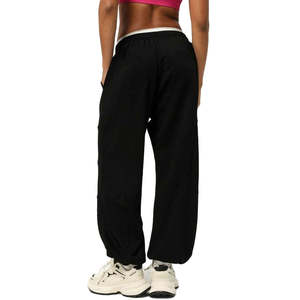 Pantalones de chándal holgados de rizo en blanco de gran tamaño con logotipo personalizado para mujer, pantalones de chándal informales para mujer, pantalones de chándal deportivos para mujer, servicio OEM - Product Image 6