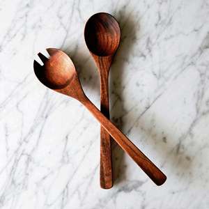 Juego de Servidores de Ensalada Recubiertos de Resina, Accesorios de Cocina de la India, Más Vendidos, Ecológicos, Aptos para Lavavajillas, Utensilios para Ensalada, 11 Pulgadas - Product Image 1