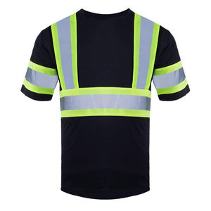 T-shirt de travail haute visibilité avec bande réfléchissante pour la construction, l'usine et l'industrie - Product Image 2