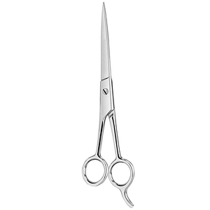 Ciseaux à barbe et cheveux avec repose-doigts, tranchants comme un rasoir, finition miroir, pour la coiffure - Product Image 6