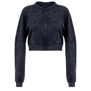 OEM personalizado de gran tamaño Streetwear Vintage Acid Gym Set Sudadera con capucha y Joggers Stone Wash personalizado pantalones de chándal chándales para las mujeres - Product Image 2