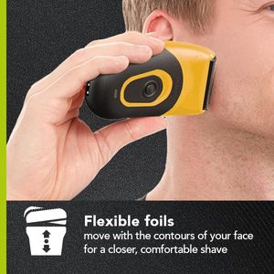 Afeitadora Eléctrica USB con Cuchillas Flexibles, Mango Antideslizante, 60 Minutos de Autonomía, Afeitado Facial Cómodo, Herramienta de Aseo para Viajes, Fácil de Limpiar - Product Image 5