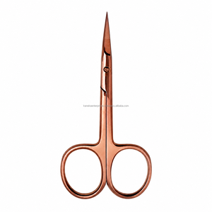 Ciseaux à cuticules professionnels en titane doré, acier inoxydable, pointe droite et aiguisée, outil de beauté pour la manucure - Product Image 6