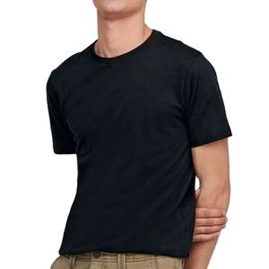 Couleurs noires hommes t-shirt à manches courtes mélange taille col rond Bella toile hommes Tri-mélange équipage t-shirts - Product Image 1