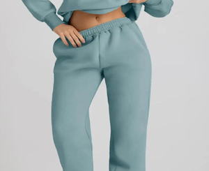 Vente chaude de haute qualité femmes Fitness survêtement grande taille pantalons de survêtement à capuche ensemble imprimé lâche adultes vêtements de sport - Product Image 5