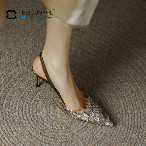 Chính hãng da phụ nữ Giày New arrivals Thiết kế giày phụ nữ thương hiệu nổi tiếng chỉ Toe gót phụ nữ gót bơm - Product Image 5