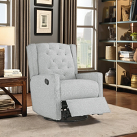 Fauteuil inclinable pivotant moderne, chaise d'allaitement, chaise de loisirs en tissu pour salon, chambre, appartement, hôtel, hôpital, bureau à domicile