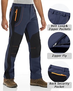 high quality Winter Fleece Hiking Trousers <b>Pants</b> <b>Men</b> Waterproof Trousers Warm <b>Thermal</b> Outdoor Fishing Camping Ski Sports Trouser - Product Image 6