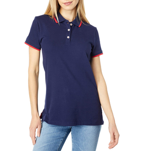 Purecomfort เสื้อโปโลแขนสั้นสำหรับผู้หญิง, เสื้อคลุมผ้าฝ้ายระบายอากาศเข้ารูปแห้งเร็ว - Product Image 4