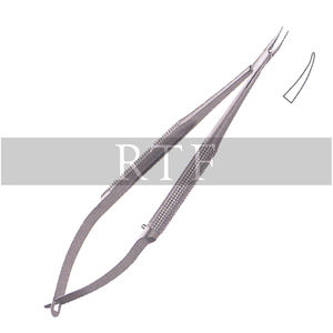 Barraquer-Soporte de aguja, accesorio curvado, fino, de 10mm, logotipo personalizado de gran calidad, gran oferta - Product Image 3