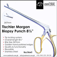 Kerrison Rongeurs Manual Baja Tahan Karat 7 inci 10 Buah. Set (1mm-5mm) 45 buah Instrumen Neuro Spine Bite Bersertifikasi CE ISO