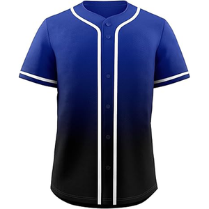 Camiseta de béisbol de manga corta con botones informal para hombre, uniforme deportivo de equipo activo para ropa de Softbol - Product Image 1