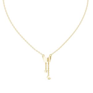 Conjunto de cadena colgante de circón de acero inoxidable de moda de excelente calidad, cadena ajustable chapada en oro de 14K para Unisex disponible para - Product Image 6