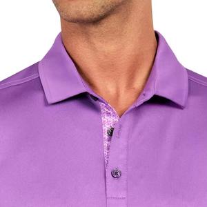 Venta al por mayor ligero 4 Way Stretch Sport Slim Fit Flamingo patrón estampado Golf Polos para hombres - Product Image 3