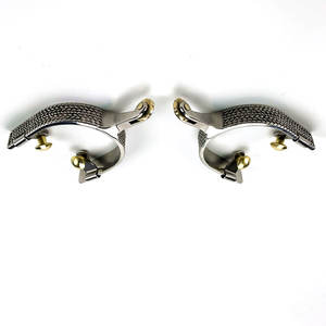 Éperons de cheval en acier inoxydable de qualité supérieure, accessoires d'équitation avec engrenage en laiton pour hommes, pour le cordeau de cheval - Product Image 4