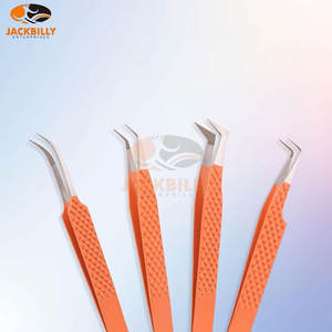 แหนบต่อขนตาแบบมืออาชีพมีด้ามจับทำจากเหล็กญี่ปุ่นและด้ามจับมีเพชร - Product Image 6