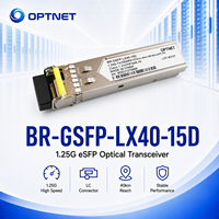 Module émetteur-récepteur optique 1.25G BiDi SFP 1550nm TX 1310nm RX LC SMF 40km pour réseau d'accès Ethernet Gigabit