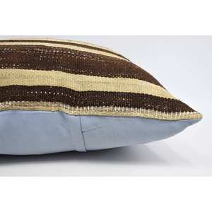 <b>Beige</b> Vintage Pattern Wool Patchwork Kantha Pillow Luxury 28x28 Inch Decorative <b>Cushion</b> for Living Room - Product Image 5