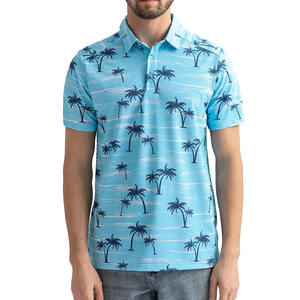 Polo de manga corta de algodón 100% de aspecto deportivo ecológico de secado rápido transpirable de alto rendimiento para hombres - Product Image 1