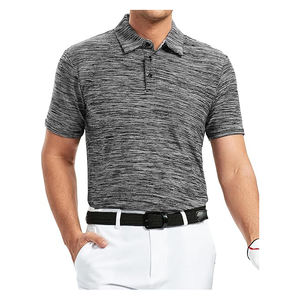 Camisa de golf Dry Fit de calidad superior para hombre de manga corta para cuello de polo 100% poliéster 240 GSM alto o con patrón de letras - Product Image 3