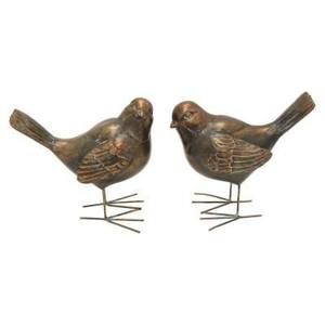 Décor d'oiseaux de Pâques Décoration de table Décorations de Pâques en métal blanc pour la maison - Product Image 3