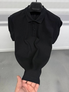 เสื้อยืดคอกลมแขนสั้นผ้าฝ้ายสำหรับผู้ชาย แบบเรียบง่าย สวมใส่สบาย ระบายอากาศได้ดี เป็นมิตรกับสิ่งแวดล้อม รับผลิตแบบ OEM ODM สกรีนโลโก้ด้านหน้า มีไซส์ใหญ่พิเศษ - Product Image 4