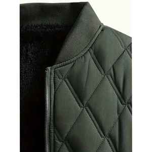 Nouvelle arrivée Veste bomber d'hiver respirante pour homme Col en V Prix bas Veste bomber de style universitaire - Product Image 5