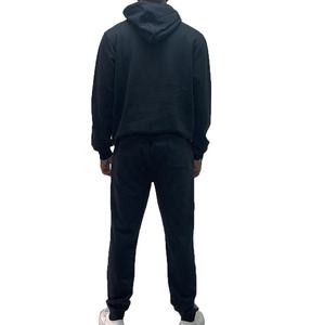 Punchin Sports Logo personnalisé 100% survêtements en coton pour hommes cordon de serrage rond surdimensionné 3 Patchwork respirant grande taille ensembles - Product Image 4