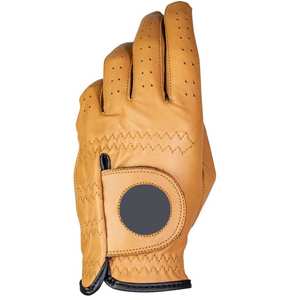 Guantes de golf de promoción antideslizante Cabretta de alta calidad de marca personalizada del fabricante para hombre Palma de piel de oveja suave para deportes - Product Image 4