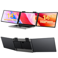 Moniteur portable Eimio 14 pouces IPS 1080P, écran d'extension pour ordinateur portable Type-C, extension d'écran avec haut-parleur intégré et rétroéclairage LED, OEM
