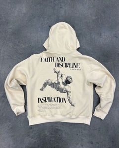 Sudaderas con capucha con estampado de letras de invierno para hombre hechas a medida de alta calidad al por mayor 100% algodón/poliéster ecológico superventas - Product Image 1