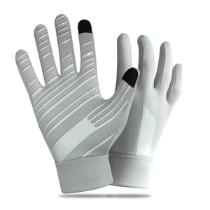 Good Quality Unisex Outdoor Running Gloves with Silicon Touch Screen Custom Logo Wholesale for Men and Women Jogging Hiking - Product Image 3