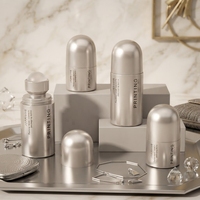 Flacon roll-on en verre ambré 60ml 30ml, flacon roll-on de luxe pour huiles essentielles avec bouchon dôme, emballage de parfum en gros pour marque privée
