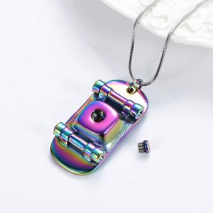 Urna de cremación de acero inoxidable colorida, joyería para cenizas, gorra de béisbol, collar de urna para cenizas de seres queridos, regalo para mujeres y hombres, tamaño personalizado - Product Image 5