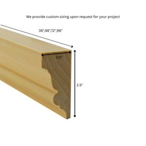 Moldura de Madera Maciza Blanca Sin Acabado de Primera Calidad con Decoración Moderna de Cuerda Personalizada, Moldura de Pared Directo de Fábrica para Molduras de Pared de Villas - Product Image 2