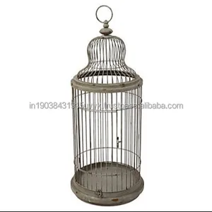 Indoor Outdoor Decor Warming Bird House iron parrot Cage Customized With Wire Rustic Metal Indoor Home birds Holder