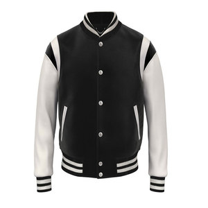 2025 chaqueta de lona universitaria de alta calidad de talla grande para hombre, chaqueta universitaria con logotipo personalizado, Letterman liso, venta al por mayor, Formal en blanco - Product Image 1