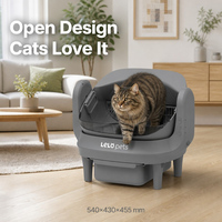Bac à litière pour chat à ouverture supérieure, autonettoyant, intelligent, électrique, avec grande pelle et capteur, OEM ODM
