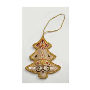 India Top Wholesaler For Christmas <b>Ornaments</b> Tree Shape Hand Made <b>Hanging</b> <b>Ornaments</b> Used For Decoration Festival Christmas Night - Product Image 1