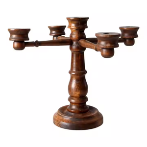 Candelabros decorativos de madera para suelo pulido, candelabros decorativos para bodas, portavelas de Metal sin polvo - Product Image 2