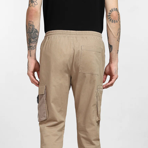 Customized Men <b>Joggers</b> for Summer <b>Lightweight</b> Plain Dyed Quick Dry Fabric Straight Pattern Sports Pants Dark Wash - Product Image 5