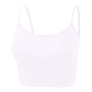 Verano liso personalizado poliéster mujer transpirable camisetas sin mangas gimnasio cultivo blanco mujer blusa camisetas sin mangas hechas en Pakistán - Product Image 2