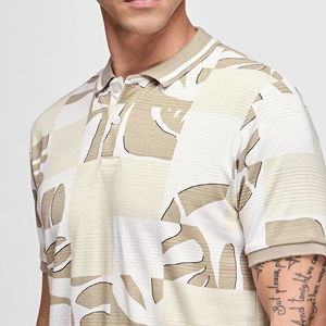 Polo de manga corta para hombre, nuevo estilo, Color sólido con logotipo impreso, MOQ bajo, transpirable, de talla grande, polos para hombre - Product Image 5