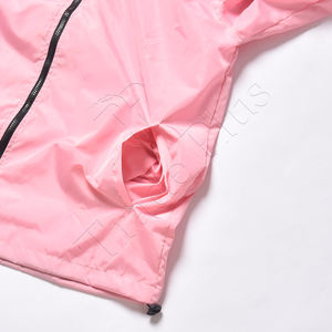 Nouvelle vente veste coupe-vent à manchette réglable avec conception à glissière haute qualité 100% polyester sec rapide veste coupe-vent - Product Image 6